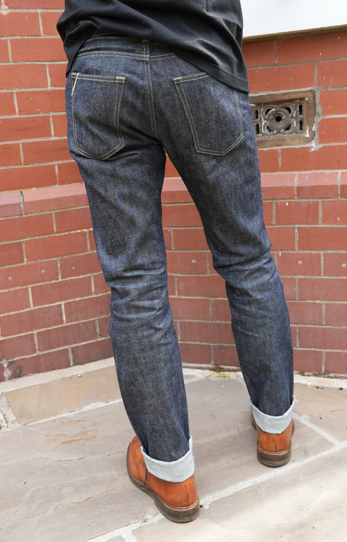 Kamikaze Attack “Mach Kamikaze” 14.21oz Zimbabwe Cotton Selvedge Jeans – Slim Straight, One-Wash