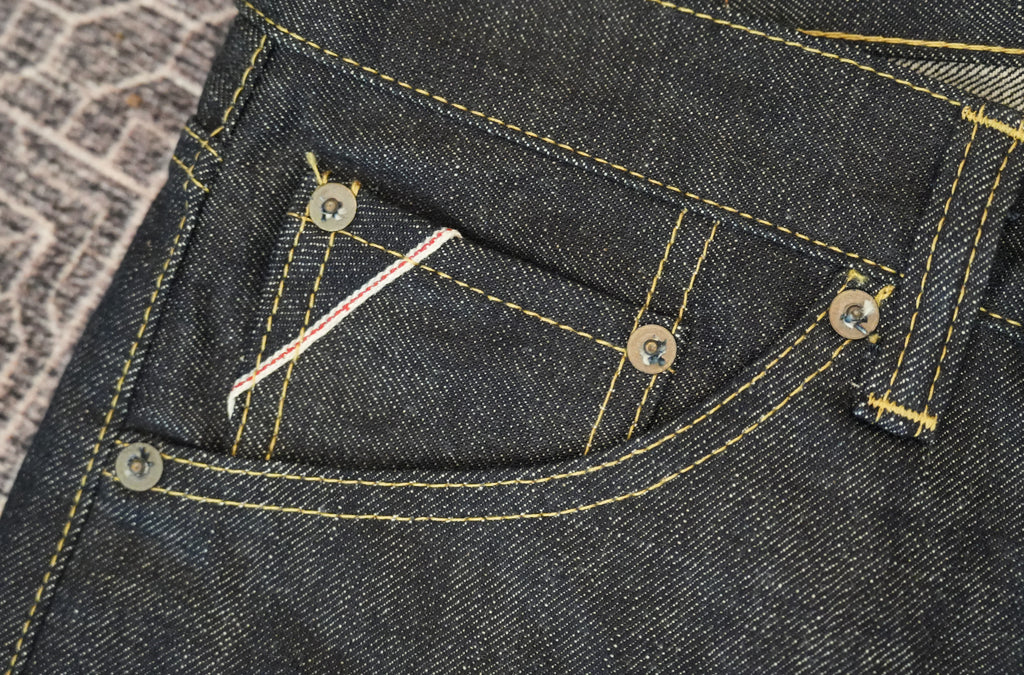 Kamikaze Attack “Mach Kamikaze” 14.21oz Zimbabwe Cotton Selvedge Jeans – Slim Straight, One-Wash
