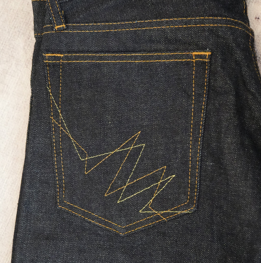 Kamikaze Attack “Home Run” 15.3oz Indigo Selvedge Jeans – Classic Straight, One-Wash