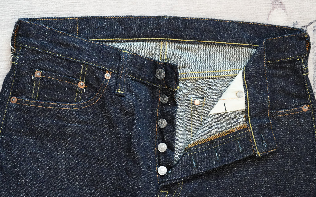 The Strike Gold “Keep Earth” 17oz Natural Indigo Selvedge Jeans – Classic Straight, One-Wash
