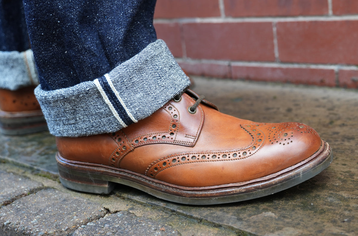 The Strike Gold “Keep Earth” 17oz Natural Indigo Selvedge Jeans – Classic Straight, One-Wash